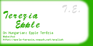 terezia epple business card